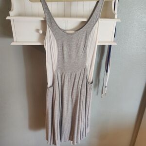 Grey anthrolpologie dress